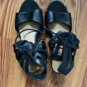Franco Sarto Flourish Lace Up Sandles - Size 4